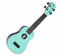 Ukulélé Soprano au design Roundback Uke Guitare Hawai 15 Frettes Nylon Turquoise