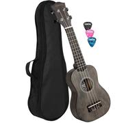 Ukulélé Soprano - CASCHA - Kit de Démarrage - Acajou - 3 Plectres - Sac de Transport