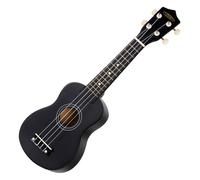 Ukulele Soprano de Guitare Uke Bois 4 Cordes de Nylon Ukulélé Hawaienne Noir