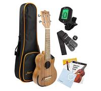 Ukulélé soprano Premium Martin Smith avec accordeur, sac rembourré et cordes de rechange Aquila