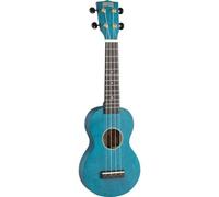 Ukulélé Soprano Slim Bleu Satin + Housse Soprano