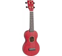 Ukulélé Soprano Slim Rouge Satin + Housse
