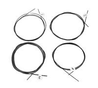 Ukulele Strings Black Nylon Warm Rich Rich Rich Sound Universal Ukulele Guitar Remplacement des chaînes de qualité supérieure Matériau en nylon durable pour les ukulélés standard