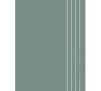 Ukulele Tab Notebook - Juniper Green - Minimal Style: 8.5" X 11" - 100 Pages - Blank Ukulele Tablature - Blank Chords - Cream Paper - Matte Softbound Cover