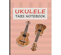 Ukulele Tabs Notebook: Blank Tablature For Composing Ukulele Music - Apricot