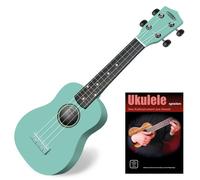 Ukulele Uke Guitare Soprano Hawai 4 Nylon Cordes 15 Frettes Bois Èbene Turquoise