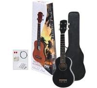 Ukuleles Almeria Ukulele Player Pack Black Mat Soprano G