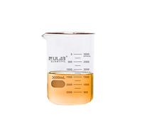 ULAB Scientific UBG1029 Gobelet en verre borosilicate 3.3 Forme basse avec graduation imprimée 3000 ml