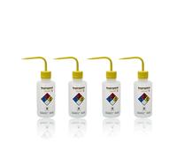 ULAB UWB1023 Lot de 4 flacons de lavage de sécurité en polyéthylène basse densité 500 ml