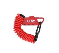 ULAC Piccadilly LTD Mini cadenas à combinaison pour casque de vélo, moto, scooter électrique, petit cadenas portable pour casier de gym, poussette bébé, valise, bagages, portail et clôture (rouge)