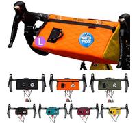ULAC Sacoche Guidon Vélo Triangulaire Sac Vélo Grande Imperméable Nylon Polyester 3,2L 29x14x14 cm Accessoires Vélo VTT E-Bikes Compléments Porte-Outils et Téléphone