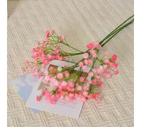 ulafbwur 6pcs Baby Breath Fleurs artificielles 3 Fourche Real Touch Fake Flowers Bouquet de Faux Fleur pour la Maison de fête de Mariage Décoration de la pièce maîtresse de la pièce maîtresse R