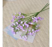 ulafbwur 6pcs Baby Breath Fleurs artificielles 3 Fourche Real Touch Fake Flowers Bouquet de Faux Fleur pour la Maison de fête de Mariage Décoration de la pièce maîtresse de la pièce maîtresse P