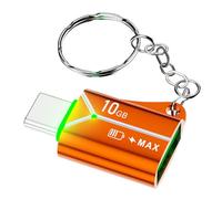 ulafbwur Adaptateur Multifonctionnel Type-c vers USB 3.0 mâle Femelle Usb3.0 avec Porte-clés OTG 10gbps Transfert de données connecteur de convertisseur USB-c Portable pour Iphone15 Orange