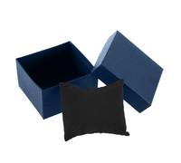 ulafbwur Boîte cadeau décorative exquise durable mini boîte à bijoux carrée en carton, bleu, Small
