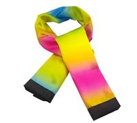 ulafbwur Écharpe magique en nylon avec changement de couleur noire à l'arc-en-ciel