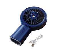 ulafbwur Mini Ventilateur de brumisation, Compact, Rechargeable, portatif, avec 3 réglages de Vitesse, Ventilateur de pulvérisation d'eau pour l'intérieur et l'extérieur Bleu foncé