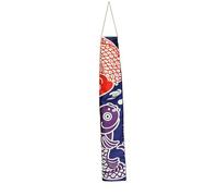 ulafbwur Tissu japonais Nobori Koinobori Carpe Streamer Manche à air Drapeau Poisson Cerf-volant Décor Restaurant