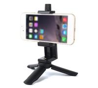 Ulafbwur Trépied stabilisateur de téléphone, trépied universel stable pliable portable pour téléphone portable pour voyage, noir