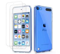 ULAK Coque iPod Touch 7, Housse iPod Touch 6/5 Étui avec 2 Protection d'écran, Clear Mince Souple TPU Bumper Rigide Antichocs Case pour Apple iPod Touch 5/6 / 7ème Génération (2019), Transparente