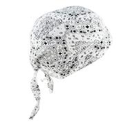 Ulalaza Bandana respirant en coton Durag - Casquette pirate - Pour homme et femme, Yh-09, Taille unique