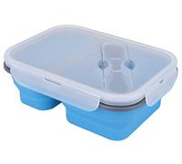 Ulalaza Boîte de récipient Pliable en Silicone pour Le déjeuner de Stockage de bento pour Le congélateur Micro-Ondes
