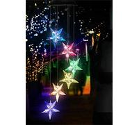 Ulalaza Carillon Solaire extérieur LED à Changement de Couleur Lumières solaires Décor Romantique pour la Maison de Jardin Patio