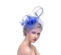 Ulalaza Chapeau de fascinateur pour Femme Pince à Cheveux Plume Mariage mariée Cocktail Chapeau Derby église Banquet pour Les Filles