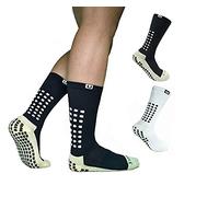 Ulalaza Chaussettes de football de coussin antidérapant de sport unisexe Traction antidérapante antidérapante pour les sports de basket-ball de football