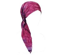 Ulalaza Chemo Cancer Head Scarf Hat Cap Cap Cheveux pré-attachés Wrap Turban Headwear