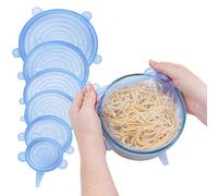 Ulalaza Couvercles Extensibles en Silicone réutilisables pour Bol, Tasse, Passe au Micro-Ondes