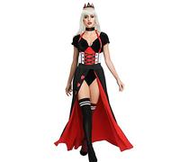 Ulalaza Déguisement Cosplay femme Fallen Angel Devil Wings Priest Nun Ninja Mermaid Queen Uniform Outfit pour Halloween