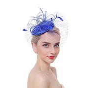Ulalaza Fascinators Femmes Chapeau Pince à Cheveux Plume Mariage Cocktail de Mariage Chapeau Derby église Banquet pour Les Filles