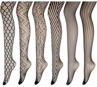 Ulalaza Fishnet Tights Seamless Nylon Mesh Bas Toeless Pantyhose pour les femmes