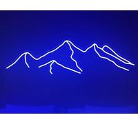 Ulalaza Lumières décoratives LED, Interface USB, montagnes, lever du soleil, coucher de soleil, enseignes au néon, décoration murale, Art de noël, luminosité réglable 34x17cm