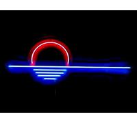 Ulalaza Lumières décoratives LED, Interface USB, montagnes, lever du soleil, coucher de soleil, enseignes au néon, décoration murale, Art de noël, luminosité réglable 42x24cm