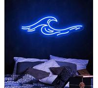 Ulalaza Lumières décoratives LED, Interface USB, montagnes, lever du soleil, coucher de soleil, enseignes au néon, décoration murale, Art de noël, luminosité réglable 34x17cm
