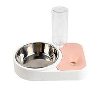 Ulalaza Mangeoire pour Animaux de Compagnie Bol pour Chien Alimentation pour Chat Alimentation en Acier Inoxydable Distributeur Automatique d'eau pour Chiots Petits Moyens Grands Chiens Chats