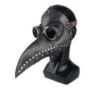 Ulalaza Médecin de la peste masque en Latex nez long oiseau bec Steampunk Halloween Cosplay accessoires de fête Costume