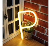 Ulalaza Néon Lettre lumière Alphabet Lampe décor Batterie ou USB exploité Barre Signe décoration Murale