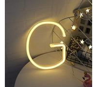 Ulalaza Néon Lettre lumière Alphabet Lampe décor Batterie ou USB exploité Barre Signe décoration Murale