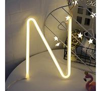 Ulalaza Néon Lettre lumière Alphabet Lampe décor Batterie ou USB exploité Barre Signe décoration Murale