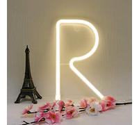 Ulalaza Néon Lettre lumière Alphabet Lampe décor Batterie ou USB exploité Barre Signe décoration Murale