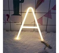 Ulalaza Néon Lettre lumière Alphabet Lampe décor Batterie ou USB exploité Barre Signe décoration Murale