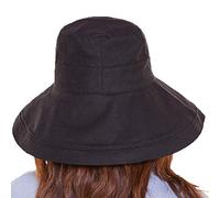 Ulalaza Pliable Packable Ajustable Sun Bucket UV Wide Brim Summer Hat Women Beach Safari Randonnée Voyage Bonnie