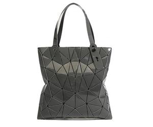 Ulalaza Sac à main à poignée géométrique à treillis pour les femmes sacs à main à poignée géométrie sac à épaule