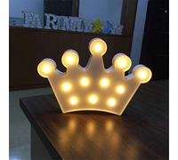 Ulalaza Veilleuse LED Veilleuse à Piles LED Signe de chapiteau décoratif Lampes étoiles de Nuage de Lune pour la décoration intérieure