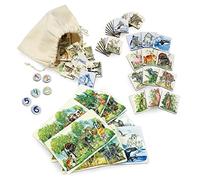 Ulanik Jeu de Bingo pour Enfants Animaux 48 pièces Jeu de Société en Bois Âge 3 + Éducation Préscolaire