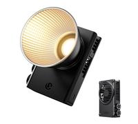 ULANZI 100W COB LED Lumière Vidéo, Alimenté en PD 3.0 Type-C, Lampe Photo 14500lx, Bi-Color Lumière Studio 2700K-6500K, CRI≥96/TLCI≥98, Commande par Bouton Rotatif, Légère (330g), Monture Bowens