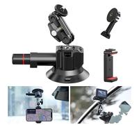 Ulanzi 3 pouces/4.5 pouces caméra d'action pompe à main ventouse sous vide 1/4 "3/8" support de stabilisateur de caméra pour téléphone GoPro Insta360 - Type 3 inch